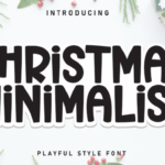 Christmas Minimalist Font - Featured Image