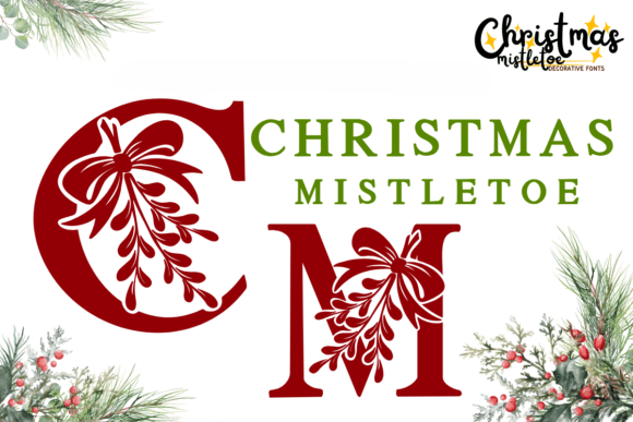 Christmas Mistletoe Font - Featured Image