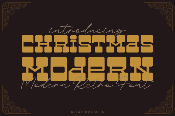 Christmas Modern Font - Featured Image