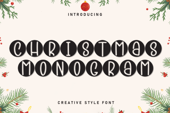 Christmas Monogram Font - Featured Image