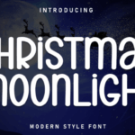 Christmas Moonlight Font - Featured Image