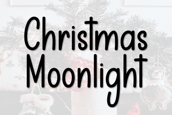 Christmas Moonlight Font - Featured Image