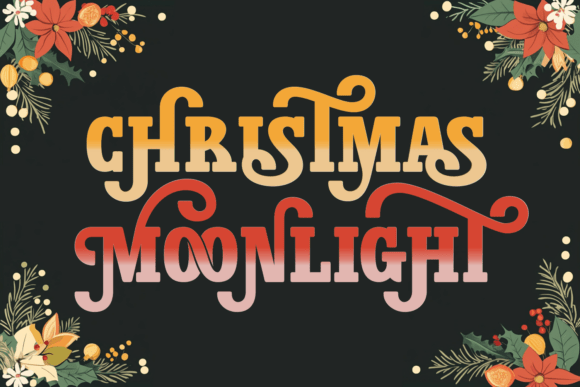 Christmas Moonlight Font - Featured Image