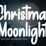 Christmas Moonlight Font - Featured Image