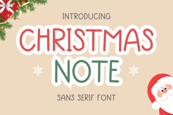 Christmas Note Font - Featured Image