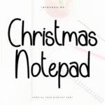 Christmas Notepad Font - Featured Image