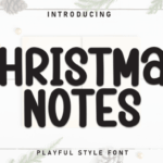 Christmas Notes Font - Featured Image