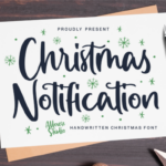 Christmas Notification Font - Featured Image