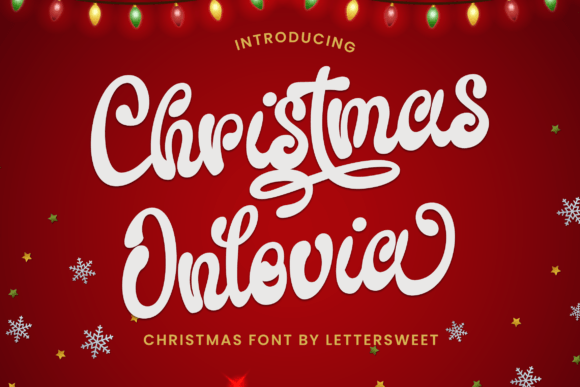 Christmas Onlovia Font - Featured Image