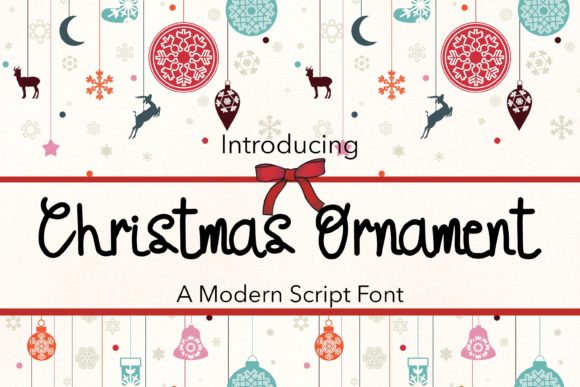 Christmas Ornament Font - Featured Image