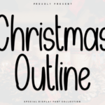 Christmas Outline Font - Featured Image