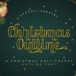 Christmas Outline Font - Featured Image