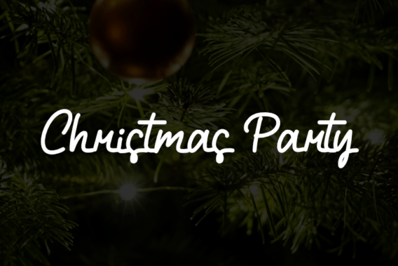 Christmas Party Font - Featured Image