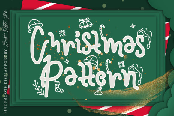Christmas Pattern Font - Featured Image