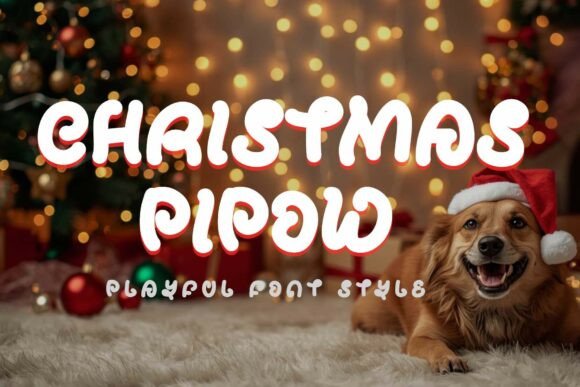 Christmas Pipow Font - Featured Image