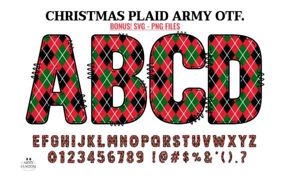 Christmas Plaid Army Font - Featured Image
