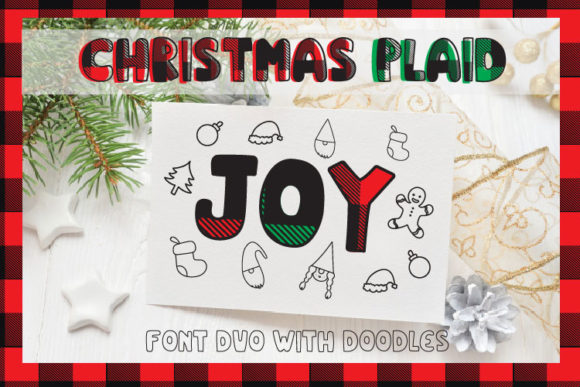 Christmas Plaid Font - Featured Image