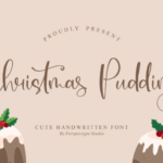 Christmas Pudding Font - Featured Image