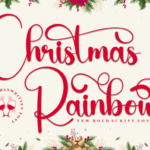 Christmas Rainbow Font - Featured Image