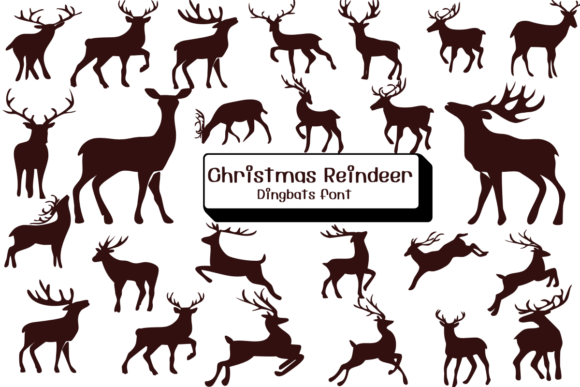 Christmas Reindeer Font - Featured Image