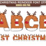 Christmas Reindeer Font - Featured Image