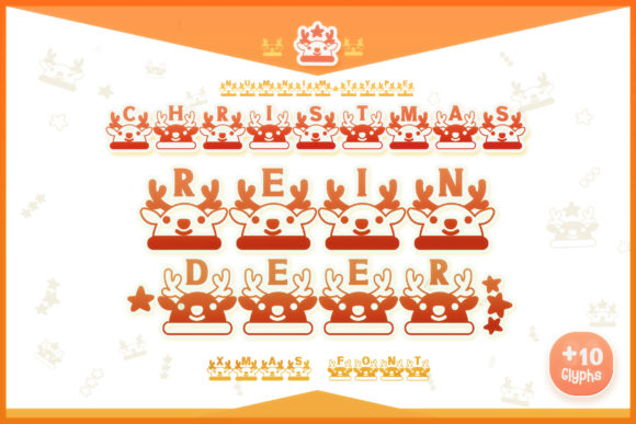 Christmas Reindeer Font - Featured Image