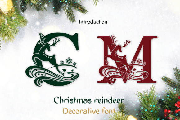 Christmas Reindeer Font - Featured Image