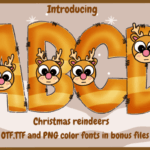 Christmas Reindeers Font - Featured Image