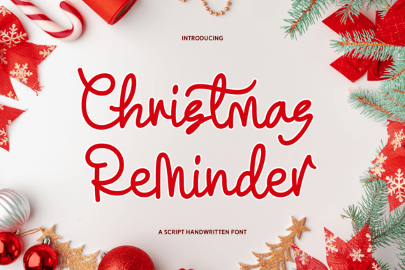 Christmas Reminder Font - Featured Image
