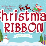 Christmas Ribbon Font - Featured Image