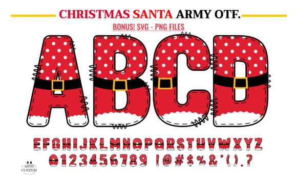 Christmas Santa Army Font - Featured Image