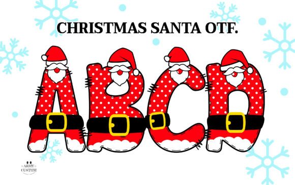 Christmas Santa Army Font - Featured Image