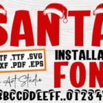 Christmas Santa Hat Font - Featured Image