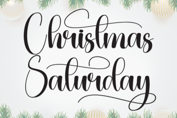 Christmas Saturday Font - Featured Image