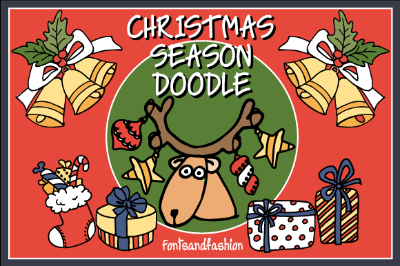 Christmas Season Doodle Font - Featured Image