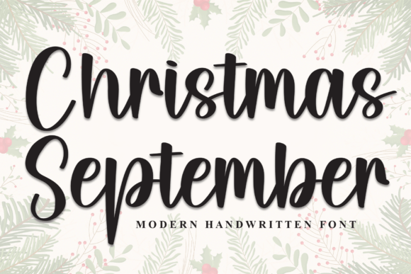 Christmas September Font - Featured Image