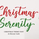 Christmas Serenity Font - Featured Image