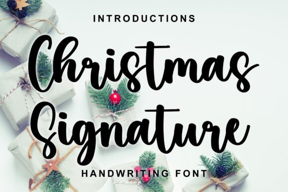 Christmas Signature Font - Featured Image