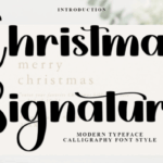 Christmas Signature Font - Featured Image