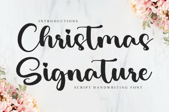Christmas Signature Font - Featured Image