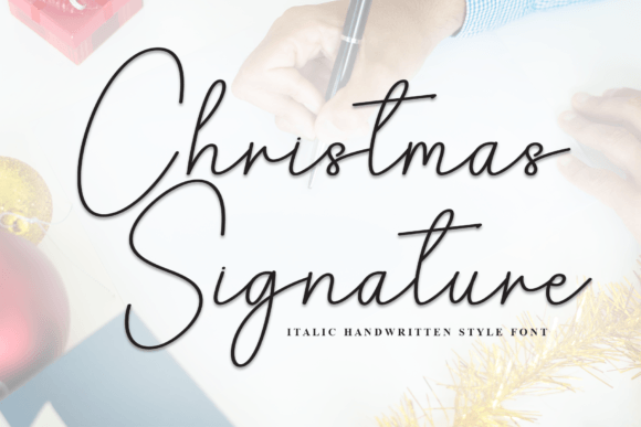Christmas Signature Font - Featured Image