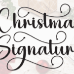 Christmas Signature Font - Featured Image