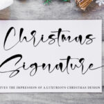 Christmas Signature Font - Featured Image