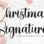 Christmas Signature Font - Featured Image