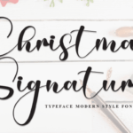Christmas Signature Font - Featured Image