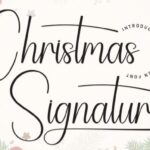Christmas Signature Font - Featured Image