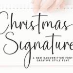 Christmas Signature Font - Featured Image