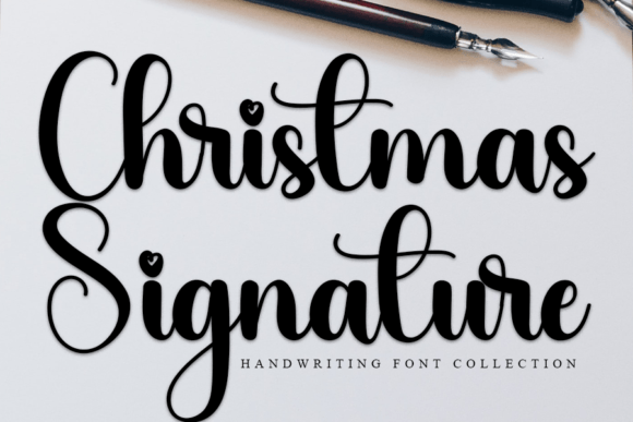 Christmas Signature Font - Featured Image