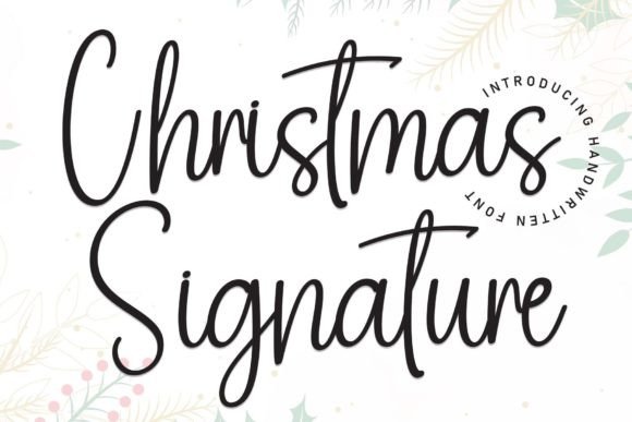 Christmas Signature Font - Featured Image