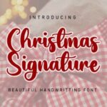 Christmas Signature Font - Featured Image